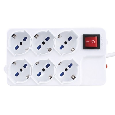 Multipresa universale con 6 posti 