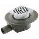 Pozzetto Go-GO con griglia INOX manich.regol. scarico int D40mm/estD50mm