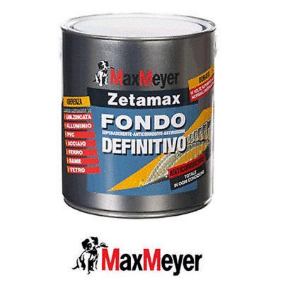 Fondo Definitivo ZETAMAX 500ml BIANCO super aderente anticorrosivo antiruggine - MAX MEYER 
