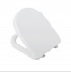 Sedile WC in TERMOINDURENTE - COPRI WC - TAVOLETTA mod. SINTESI color BIANCO