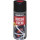 Smalto sintetico spray ROSSO FRENI - 400ml resistente alle alte temperature(110C°) - X 4 PINZE FRENI … 
