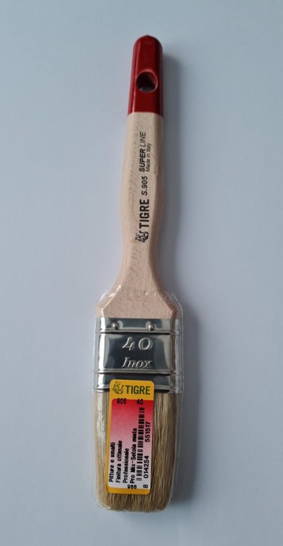 PENNELLO PIATTO SETOLA BIANCA DA 40 PROFESSIONALE 