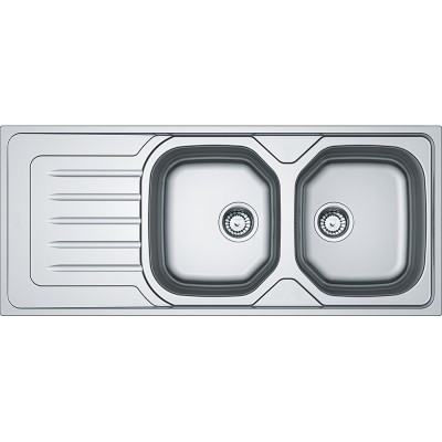 LAVELLO ACCIAIO INCASSO DX  116*50 Onda Line OLX 621 Inox satinato