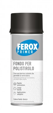 FEROX PRIMER FONDO PER POLISTIROLO PERMETTE LA VERNICIATURA SPRAY ML. 400