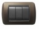 PLACCA LIVING 3P ZAMA MARRONE OPACO